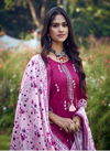 Vitara Roopam Roman Silk Designer Kurti With Bottom Dupatta
